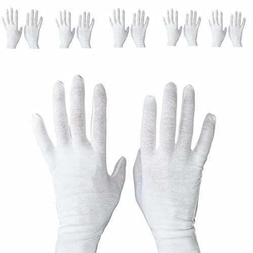 White Work Gloves for Cleaning Services and Inspection