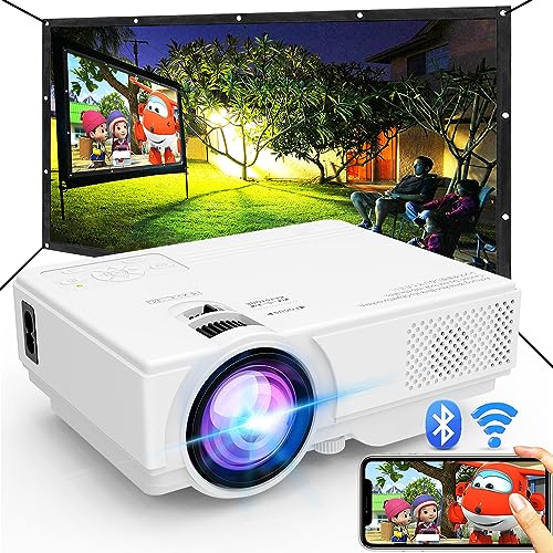 WiFi and Bluetooth Projector, Upgrade 9500L Outdoor Mini Projector