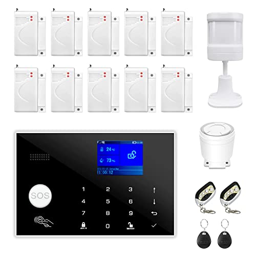 WiFi and GSM 17-Piece Wireless Home Security Alarm System
