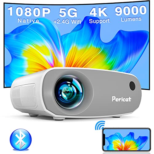 WiFi Bluetooth 5G Portable Projector 9000Lux