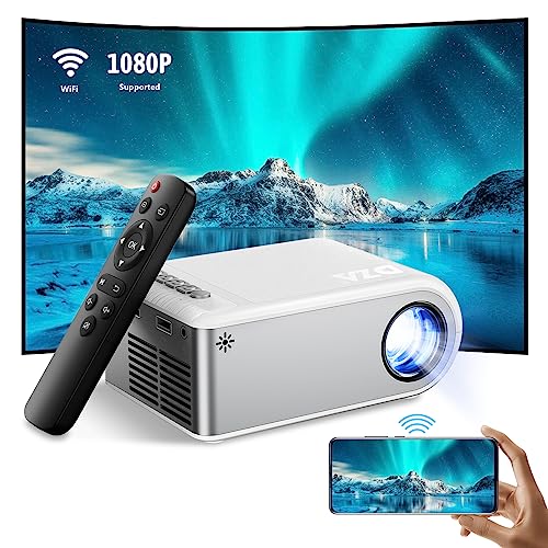 WiFi Mini Projector for iPhone, DZA Outdoor Portable Projector
