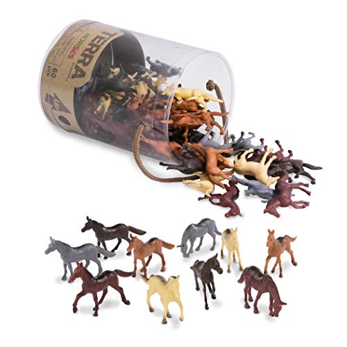 Wild Horses Tube - Realistic Horse Miniatures Set