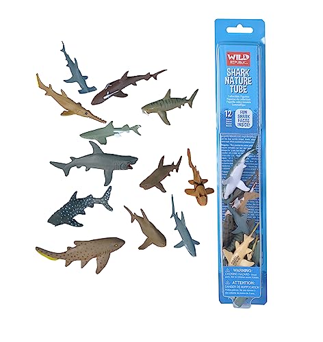 Wild Republic Shark Toys Nature Tube