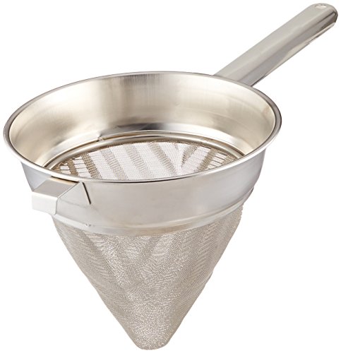 Winco Bouillon Strainer: High-quality Stainless Steel Mesh Strainer