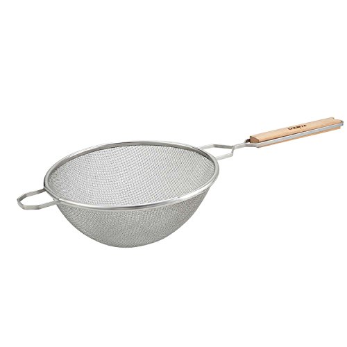Winco MS2K-10D Strainer - Reliable and Efficient Kitchen Utensil with Double Fine Mesh