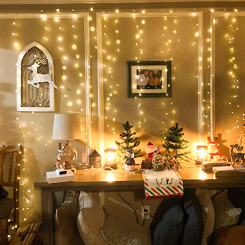 Window Curtain Lights – Twinkle Fairy LED Copper Wire String Lights