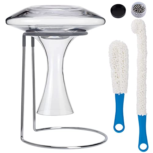 Wine Decanter Drying Stand with Cleaning Accessories