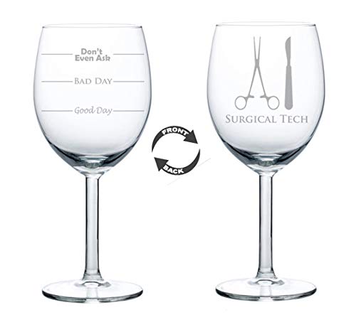 Wine Glass Goblet Two Sided Surgical Tech