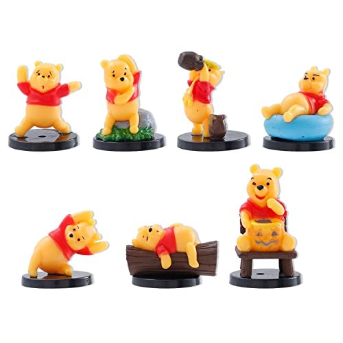 Winnie Figurines Cute Toy Set Winnie Cupcake Toppers