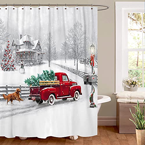 Winter Christmas Shower Curtain