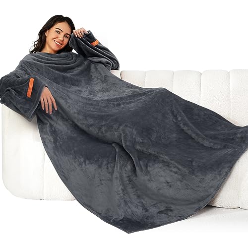 Winthome Wearable Blanket with Sleeves