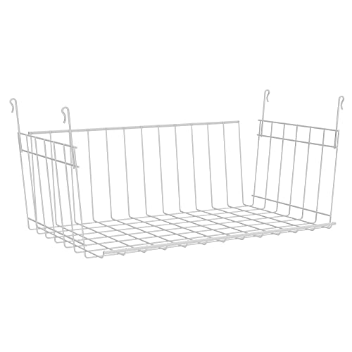 Wire Hanging Shelf Basket for Storage, Organization in Closet or Pantry