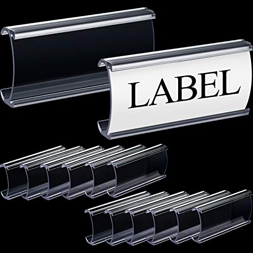 Wire Shelf Label Holders (30 Packs)