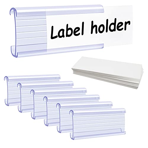 Wire Shelf Label Holders - ELEMGULY - Convenient and Durable Organizers