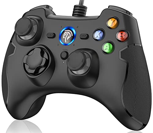 Wired Game Controller with Dual-Vibration Turbo