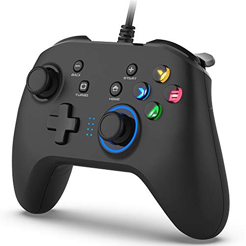 Wired Gaming Controller with Dual-Vibration