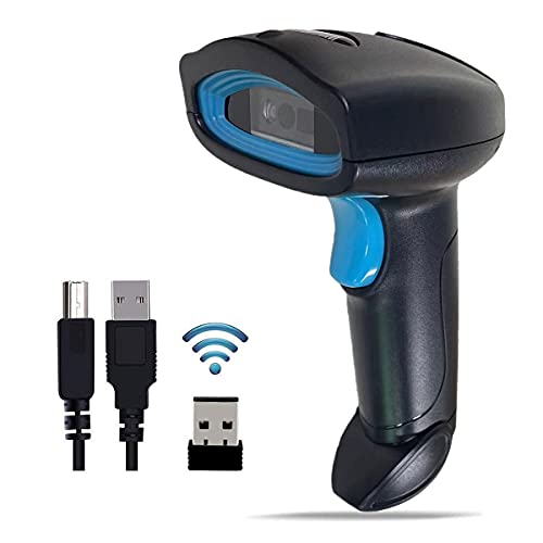 Wireless 2D QR Code Scanner for POS System and Warehouse Inventory