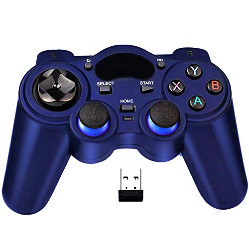 Wireless Gaming Controller Gamepad for PC/Laptop (Blue)