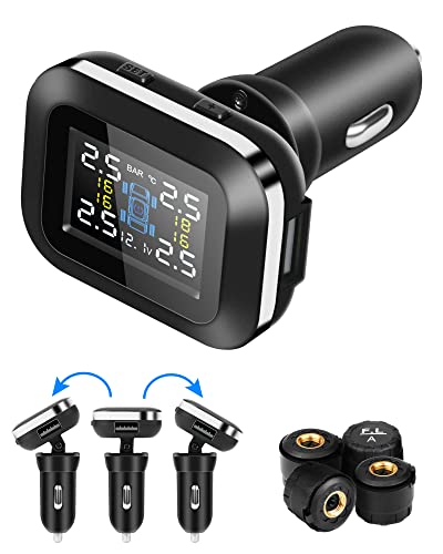 Hieha 7.84”Rv Tire Pressure Monitoring System with 4 or 6 Sensors
