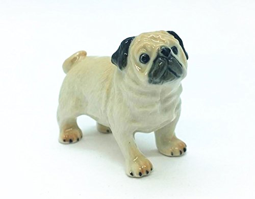 WitnyStore Tiny 2⅛" Long Standing Pug Figurine