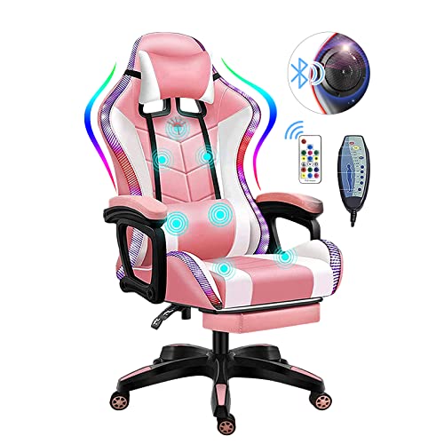 WLYMQFC Gaming Chair Massage with Bluetooth Speakers - The Ultimate Gaming Experience