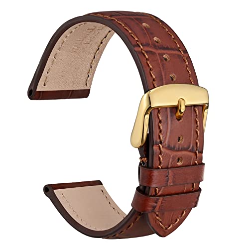 WOCCI 18mm Italian Leather Watch Band