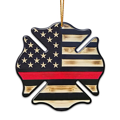 WODORO Firefighter Christmas Ornament