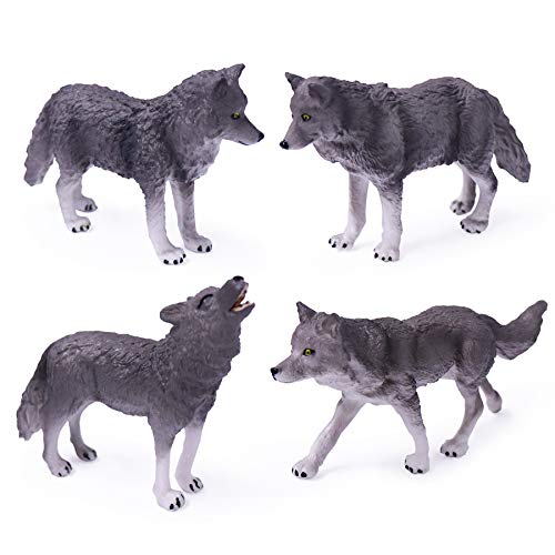 Wolf Toy Figurines Set