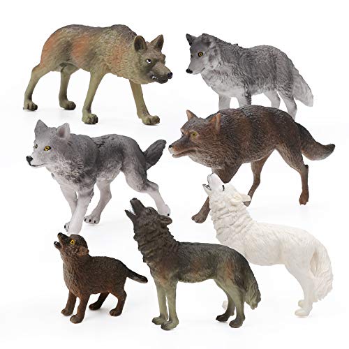 Wolf Toy Figurines Set