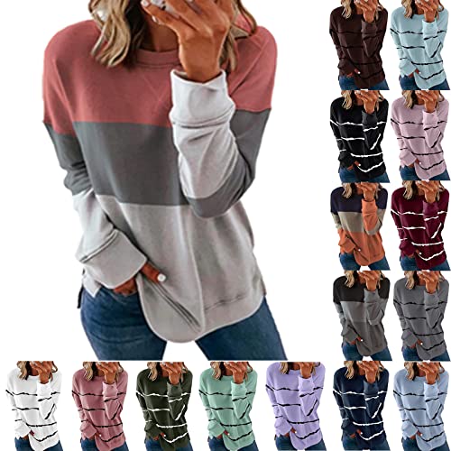 Women's Casual Loose Crewneck Sweatshirt Plus Size