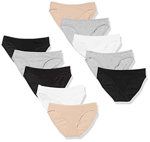 Women's Cotton Bikini Brief Underwear (Pack of 10)