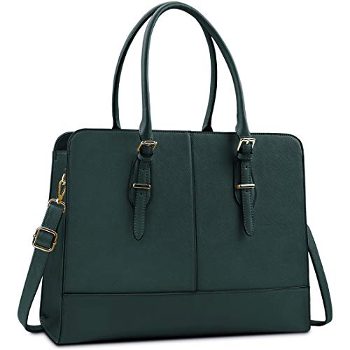 Women's Leather Work Tote Laptop Bag