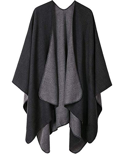 Women's Shawls and Wraps Open Front Poncho Cape