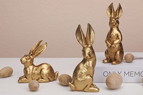 WONDROUS' DECO Resin Bunny Figurines