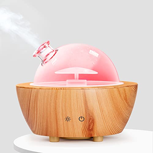 Wood Grain Essential Oil Diffuser with LED Lights