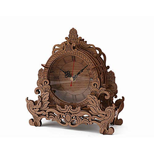 Wooden 3D Puzzle Clock Model Kit