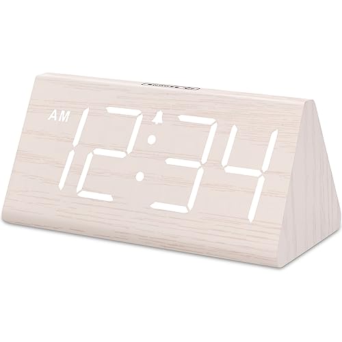 Wooden Digital Alarm Clocks for Bedrooms