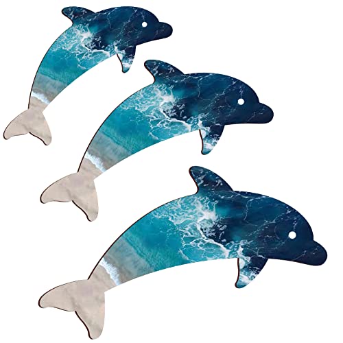 Wooden Dolphin Wall Decor