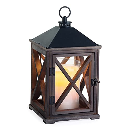 Wooden Farmhouse Candle Warmer Lantern