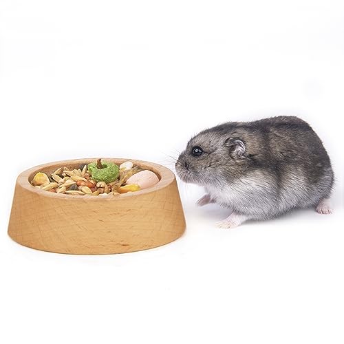 Wooden Hamster Food Bowl