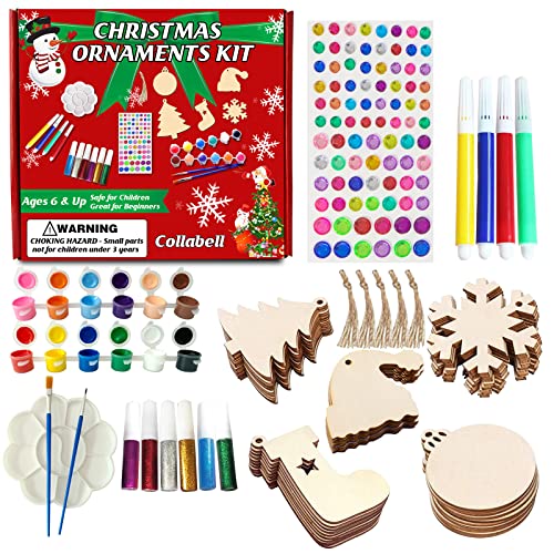 Wooden Painting Craft Kit for Christmas Ornaments