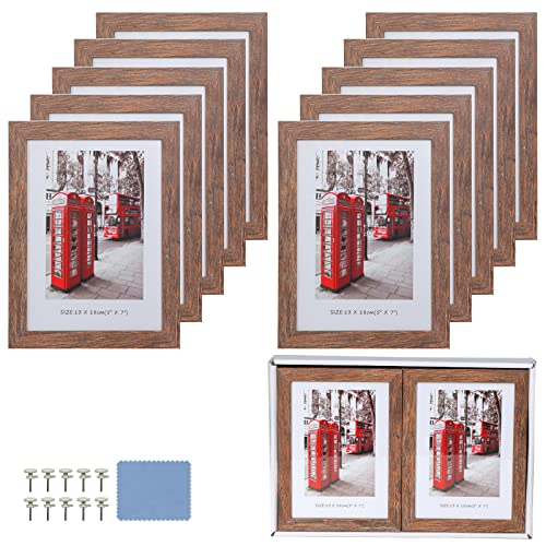 Wooden Picture Frame Set with Display Box