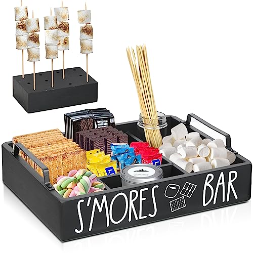 Wooden S'mores Bar Station