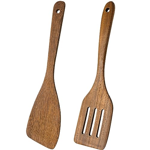 Wooden Spatula for Cooking - 2 Pack