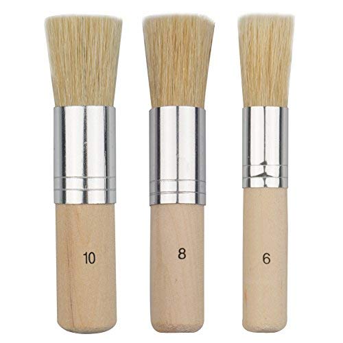 Wooden Stencil Brush Set - Perfect for Acrylic, Oil, Watercolor Painting
