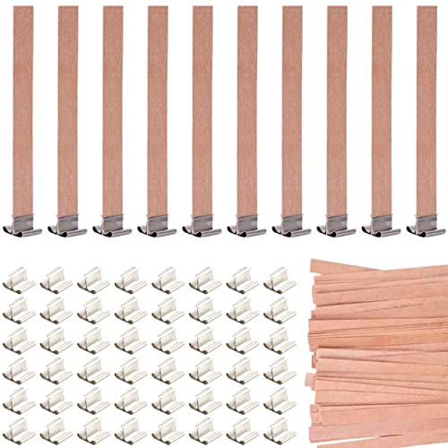 Wooden Wicks for Candle Making - Pack of 50