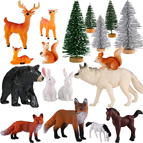 Woodland Animals Figurines for Christmas Party