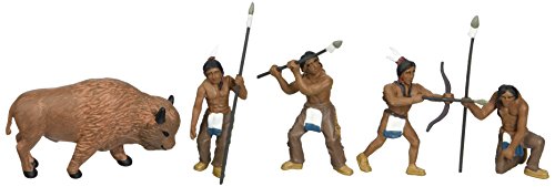 Woodland Scenics Scene Setters Figurine, Natives/Buffalo - 5/Pack