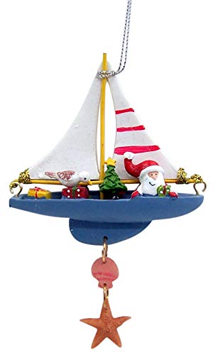 Wowser Nautical Santa Ornament