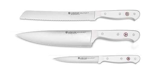 WÜSTHOF Gourmet White 3-Piece Starter Knife Set